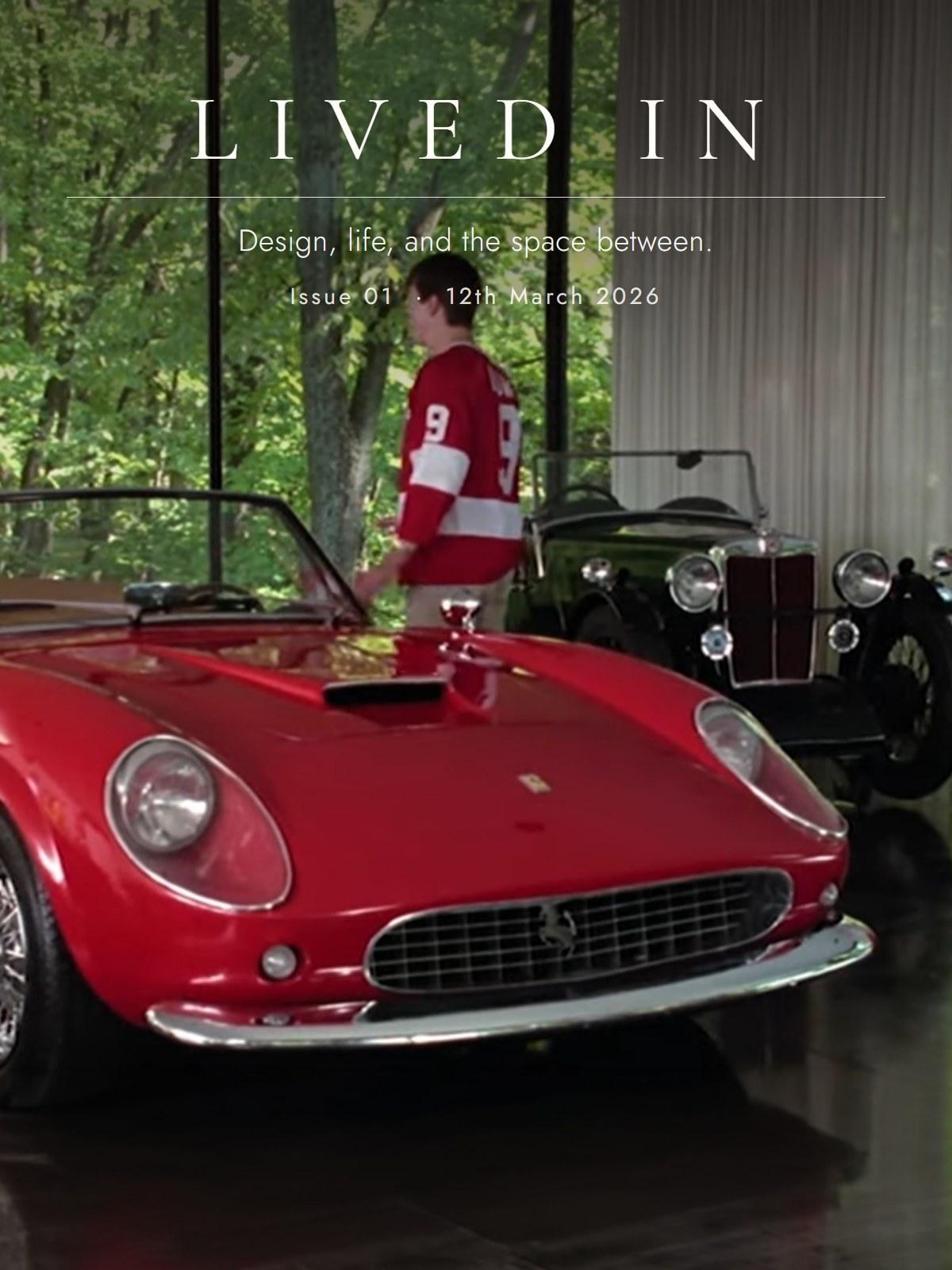 Lived In, Issue 1: A Ferrari Went Through This Wall In 1986